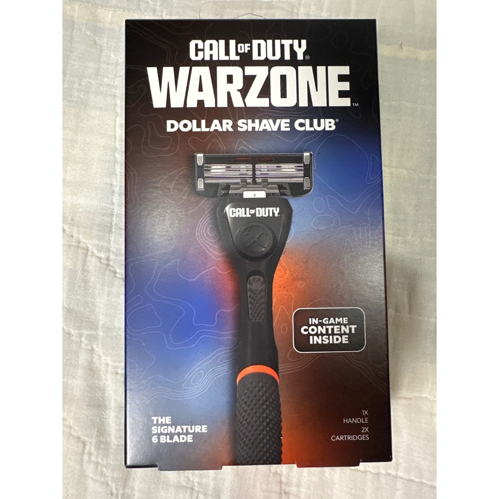 Dollar Shave Club Call of Duty Warzone 1xHandle 2xCartridges Signature 6 blade